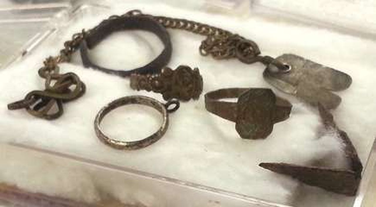 A few of the artifacts brought to the Rendezvous for discussion.